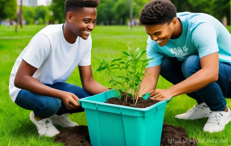 청소년지도사 직업의 장래성 - **Prompt:** A diverse group of teenagers and a supportive adult youth mentor are engaged in a dynami...