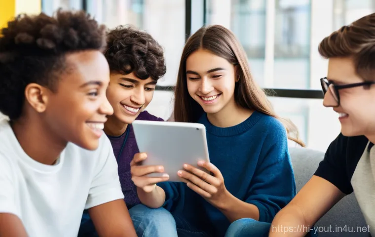 청소년지도사로서의 성장 스토리 공유 - **Prompt:** A diverse group of teenagers and young adults (around 15-20 years old), all dressed in f...