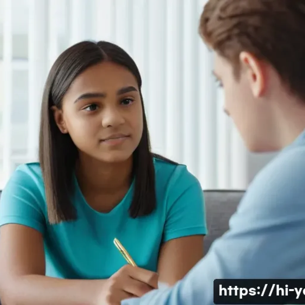 청소년지도사로서의 현장 경험 에세이 - **Prompt:** A heartwarming scene featuring a diverse male youth advisor, early 30s, dressed in a sma...