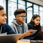 청소년지도사로서의 진로 탐구 사례 - **Prompt 1: Empowering Digital Natives with Youth Leadership**
    "A vibrant and diverse group of t...