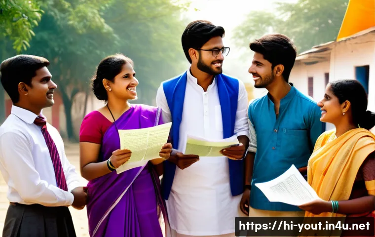 청소년지도사와 청소년 자원봉사 지원 - A dynamic scene depicting young Hindi-speaking leaders in traditional and modern attire engaged in a...