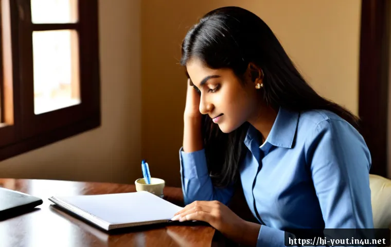 청소년지도사 면접 준비 팁 - Photorealistic Indian young adult preparing for a youth counselor job interview at a tidy home desk,...